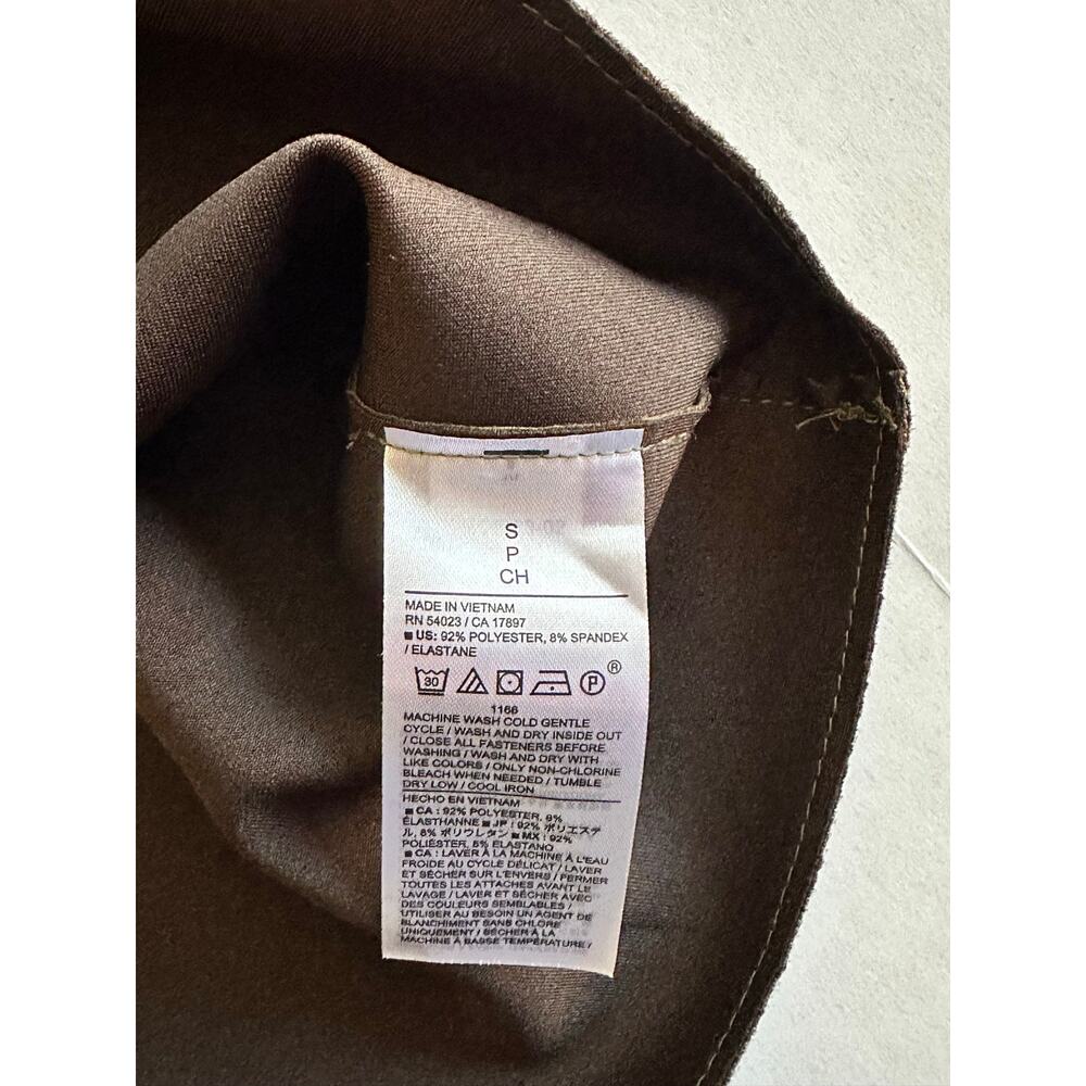 Banana Republic Women’s Olive Vegan Suede cropped Jacket Size S NWT - Picture 7 of 8